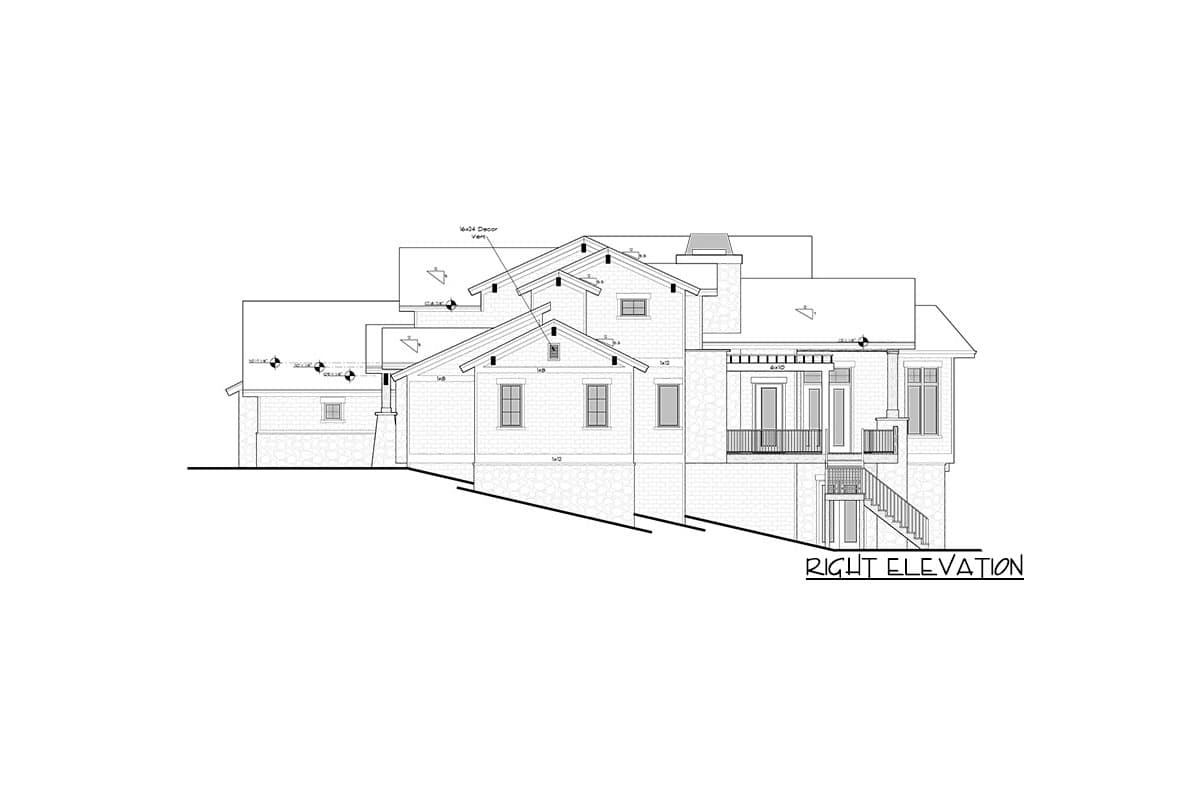 Plan 95023RW: Traditional House Plan with Craftsman Touches - 3897 Sq Ft - Image #22 - Craftsman, New American, Northwest, Rustic, Traditional
