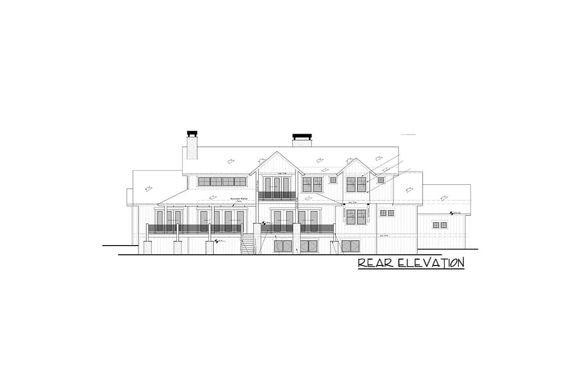 Plan 95028RW: Rockin' Mountain Home with Climbing and Exercise Rooms - 4784 Sq Ft - Image #18 - Craftsman, Mountain, Northwest, Rustic, Vacation