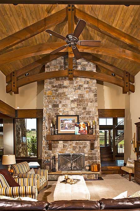 Plan 95029RW: Grand Mountain Lodge - 4531 Sq Ft - Architectural Designs - Image #5 - Craftsman, Mountain, Northwest, Rustic