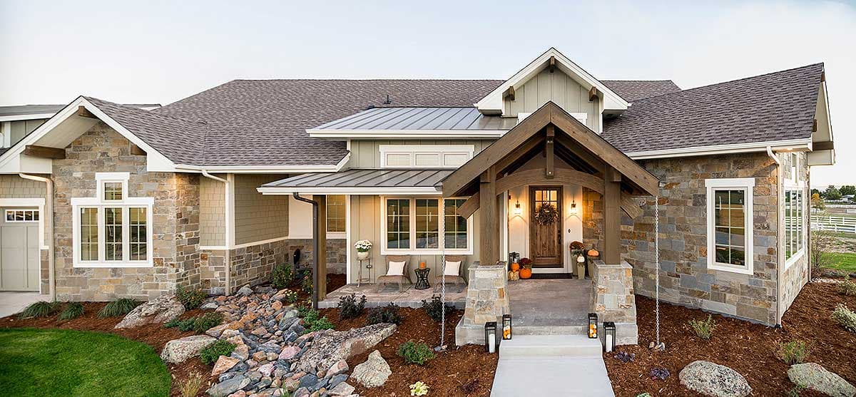 Plan 95030RW: Two Bedroom Craftsman House Plan with Expansion Possibilities - Image #5 - Craftsman, Mountain, New American, Northwest, Ranch, Rustic