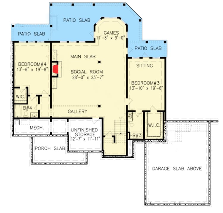 Plan 25612GE: Craftsman House Plan - Floor Plan - Optional Finished Lower Level - Craftsman, Mountain, Northwest, Rustic