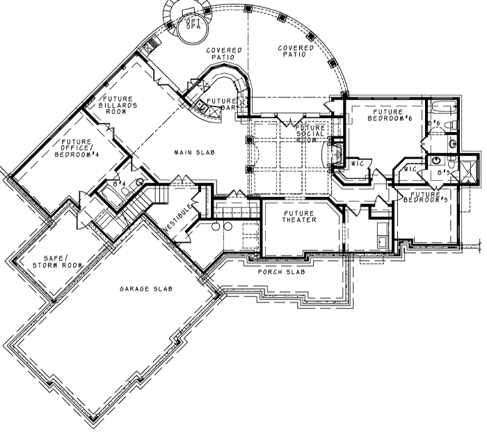 Plan 25615GE: Gorgeous Craftsman House Plan with Optional Bonus Space - Floor Plan - Unfinished Basement  - Craftsman, Mountain