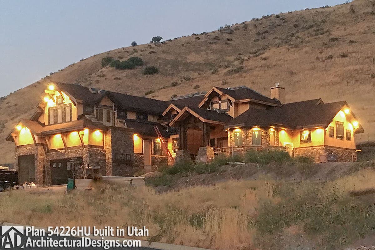 build gallery item - House Plan 54226HU comes to life in Utah