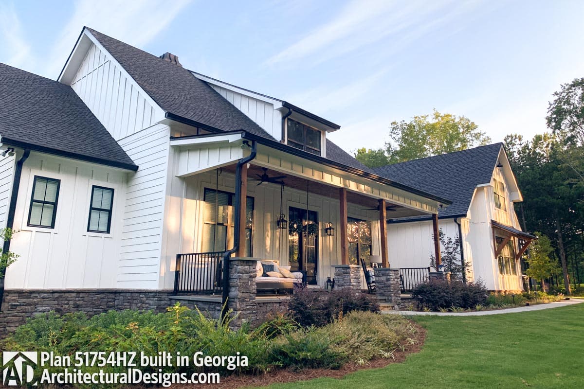 build gallery item - Modern Farmhouse Plan 51754HZ Comes to Life in Georgia