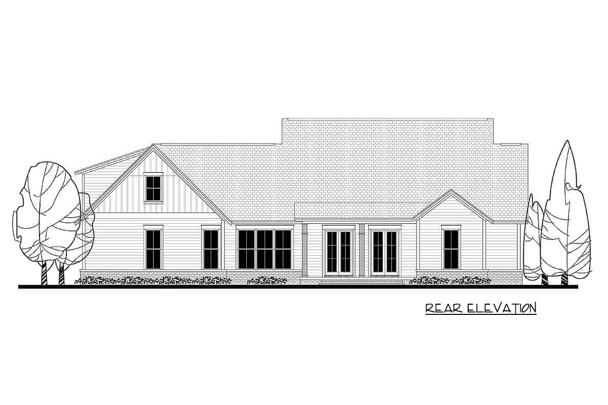 Plan 51754HZ: Modern Farmhouse Plan with Bonus Room - 2686 Sq Ft - Image #47 - Country, Farmhouse, Modern Farmhouse, New American, Traditional