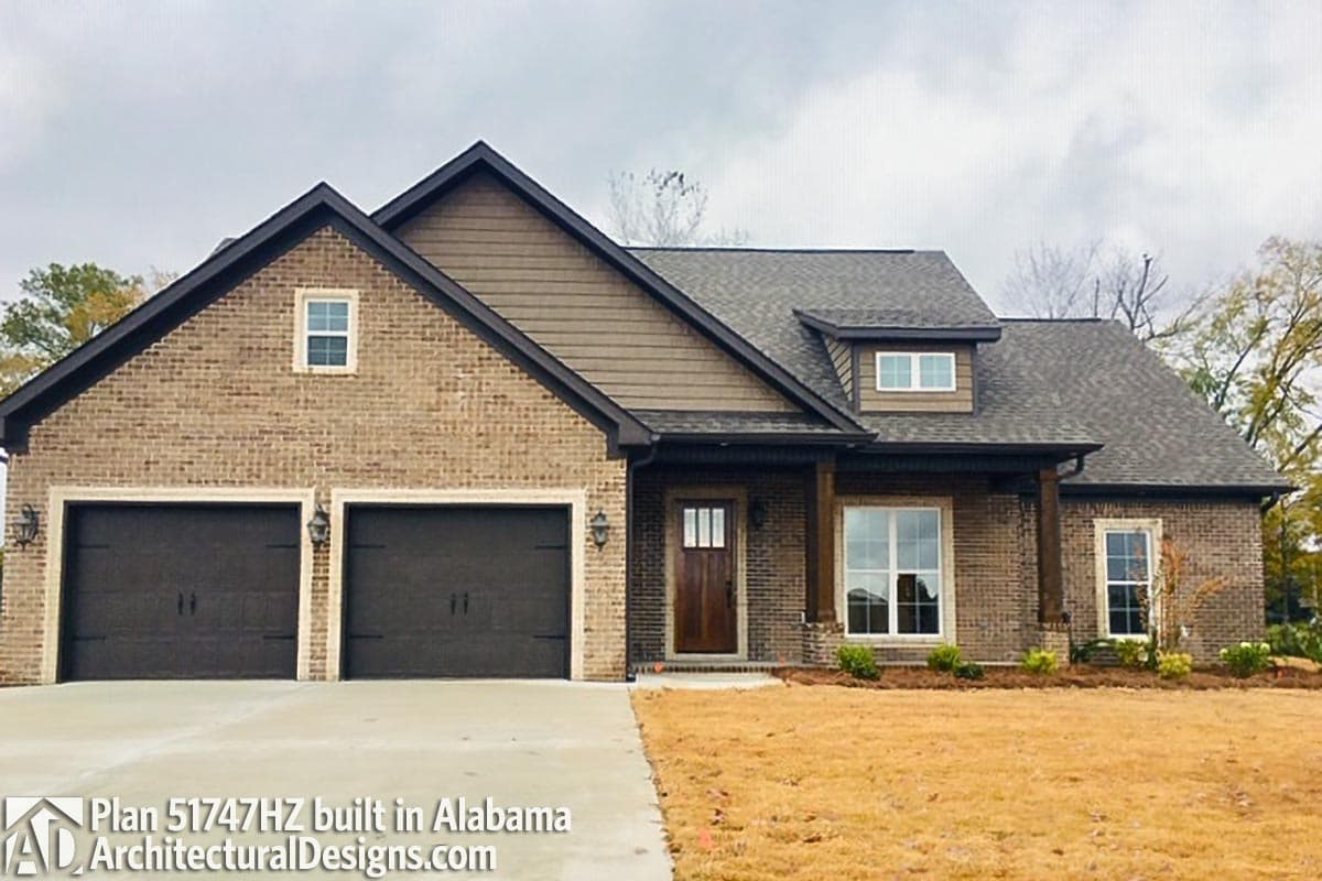 Plan 51747HZ: 3-Bed Craftsman House Plan with Optional Outdoor Kitchen - 1657 Sq Ft - Image #7 - Cottage, Country, Craftsman, Northwest, Southern