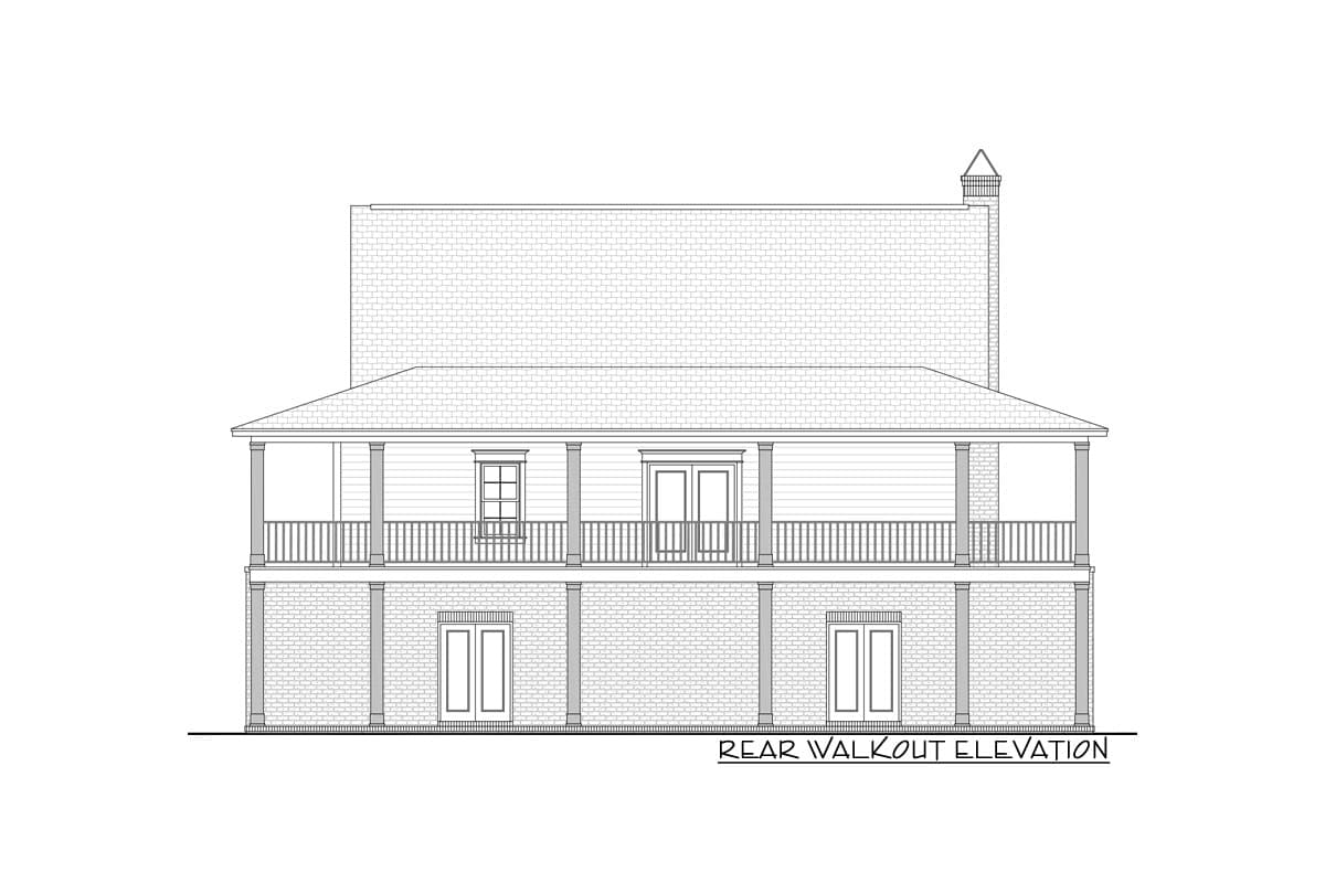 Plan 51748HZ: 3 Bed Country House Plan With Full Wraparound Porch - 2084 Sq Ft - Image #4 - Cottage, Country, Farmhouse, Southern, Traditional