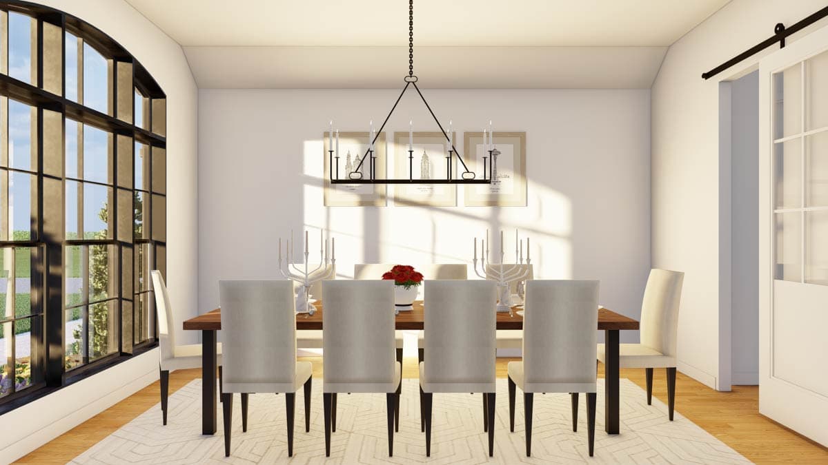 Plan 60697ND: Spacious 5 Bed House Plan with Kitchen Island Seating Up to 10 - Image #7 - European, Southern, Traditional