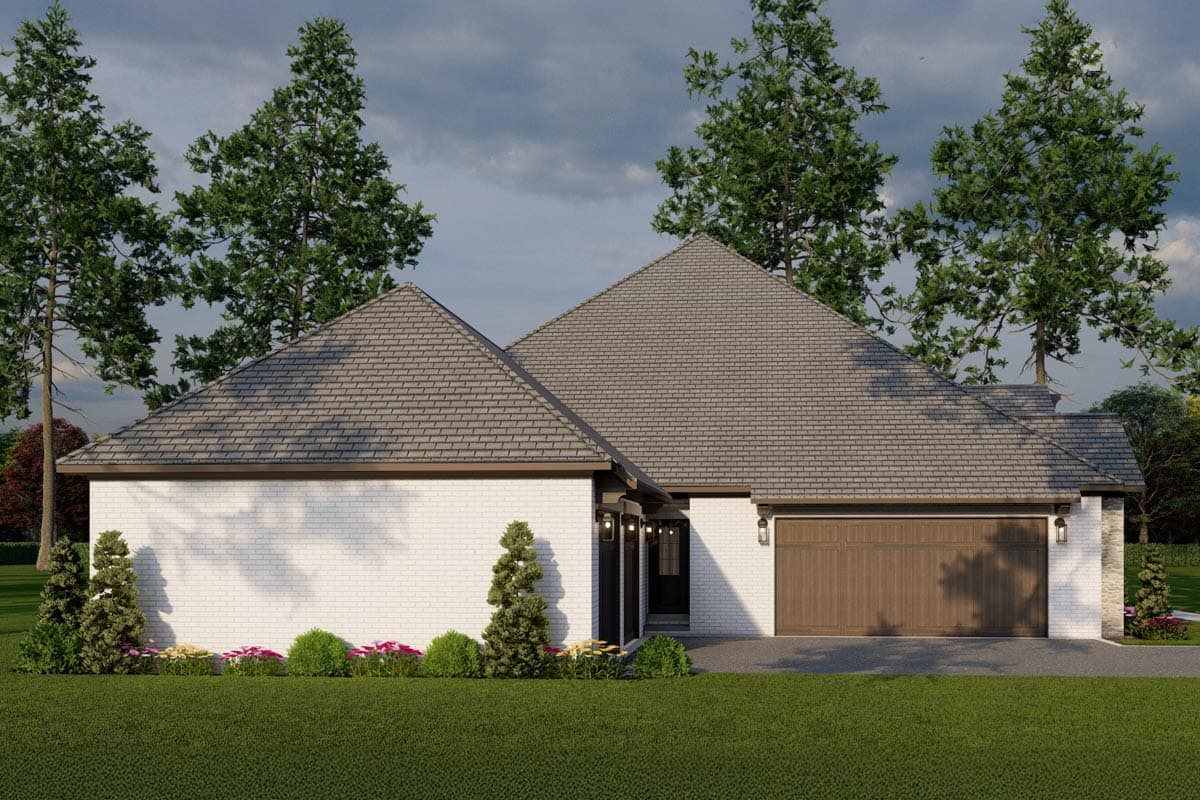 Plan 60697ND: Spacious 5 Bed House Plan with Kitchen Island Seating Up to 10 - Image #8 - European, Southern, Traditional