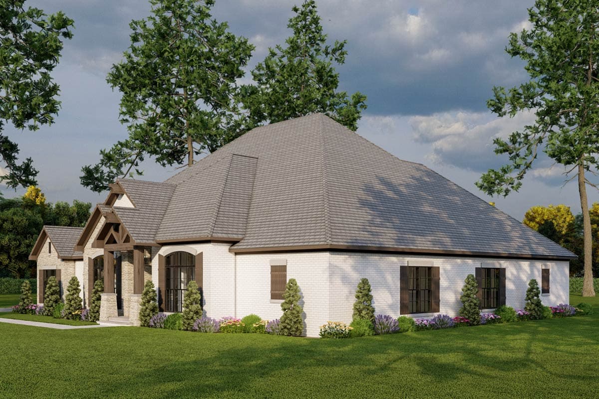 Plan 60697ND: Spacious 5 Bed House Plan with Kitchen Island Seating Up to 10 - Image #13 - European, Southern, Traditional