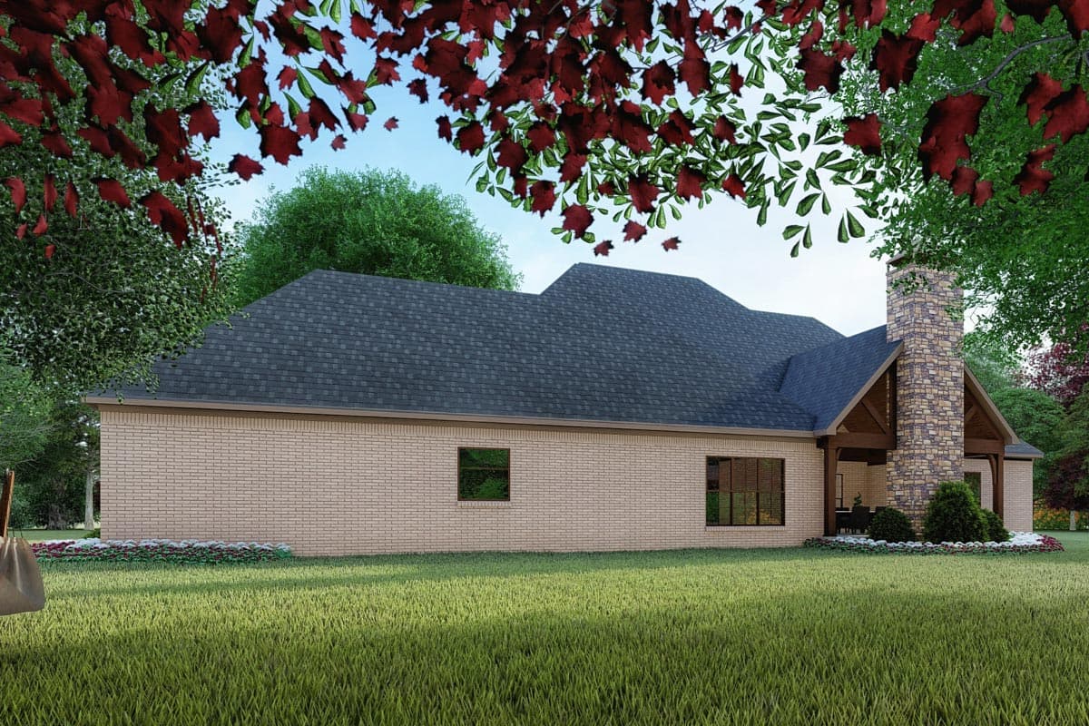 Plan 60699ND: European House Plan with Vaulted Great Room - 2661 Sq Ft - Image #30 - Craftsman, European, Southern