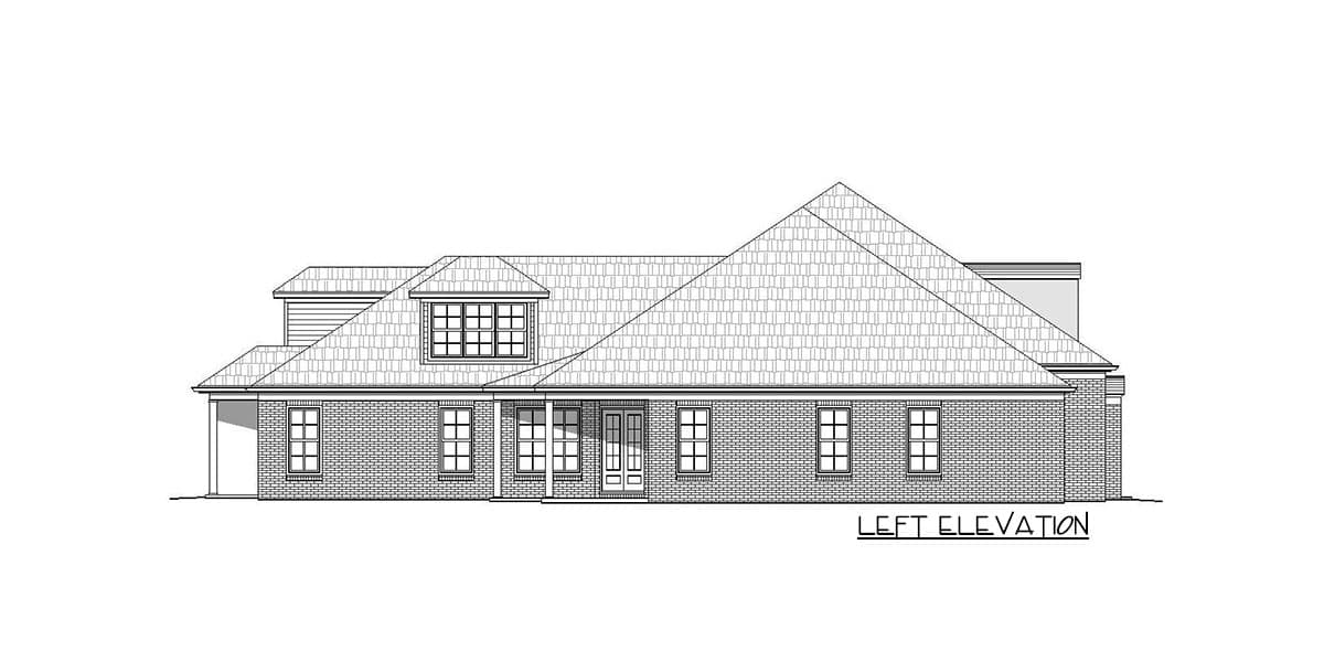 Plan 68452VR: Elegant Acadian Style House Plan with Two Master Suites - Image #5 - Acadian, European, French Country, Louisiana-Style
