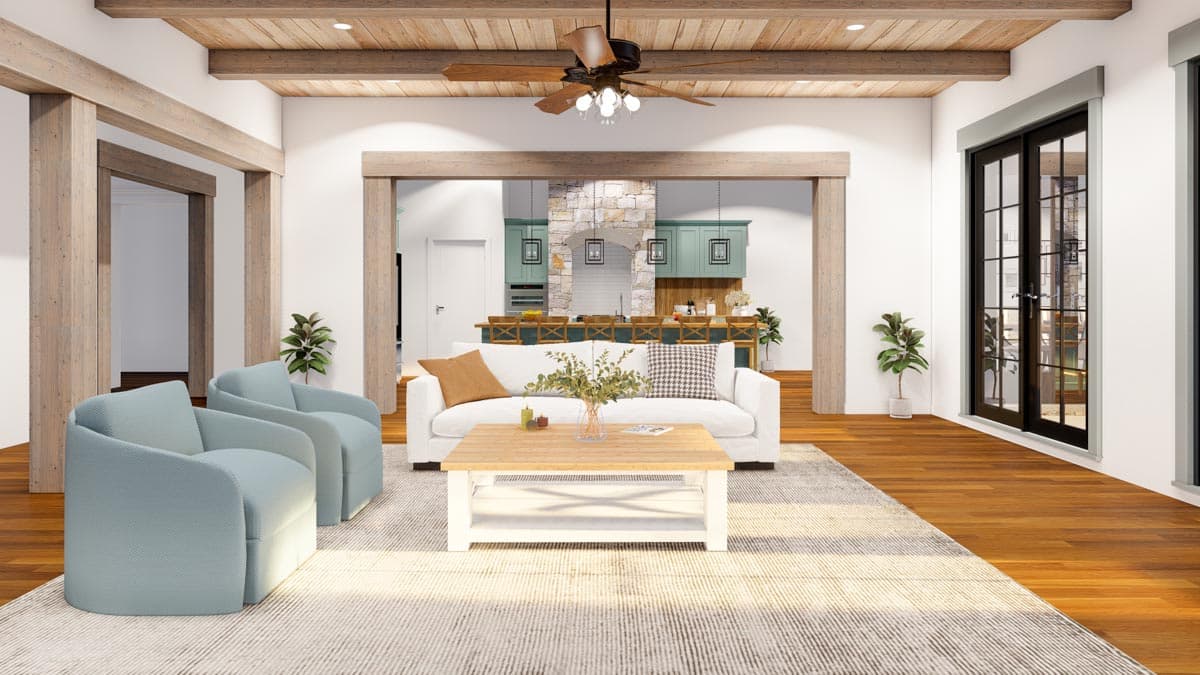 Plan 70536MK: Stately and Elegant 5-Bed House Plan with Two Laundry Rooms - Image #7 - European, French Country