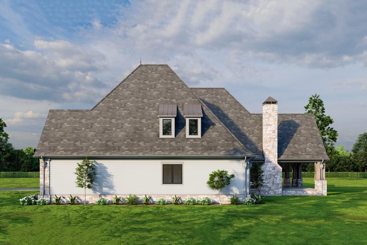 Plan 70536MK: Stately and Elegant 5-Bed House Plan with Two Laundry Rooms - Image #18 - European, French Country
