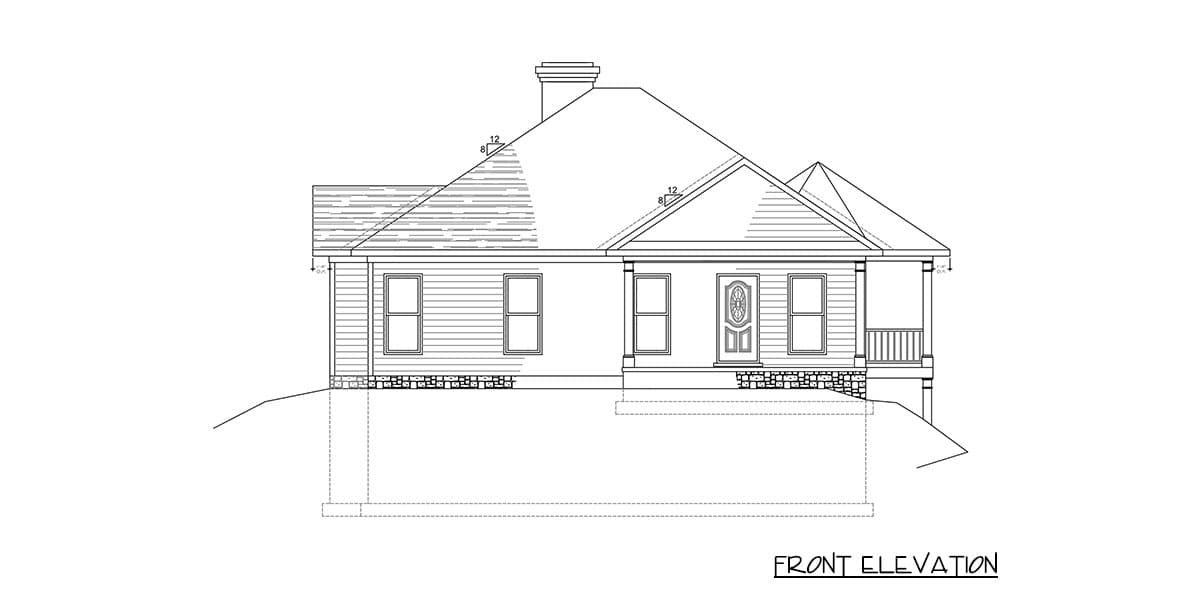 Plan 77629FB: Exclusive Bungalow House Plan With Wraparound Deck - Image #28 - Bungalow, Cottage, Country, Vacation