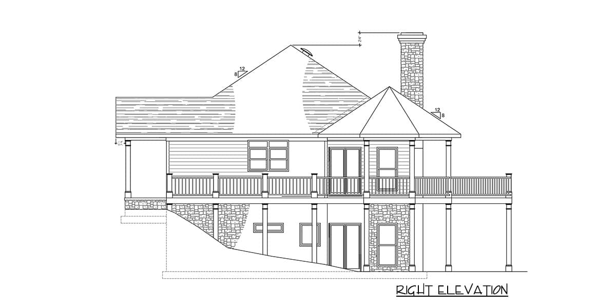 Plan 77629FB: Exclusive Bungalow House Plan With Wraparound Deck - Image #30 - Bungalow, Cottage, Country, Vacation
