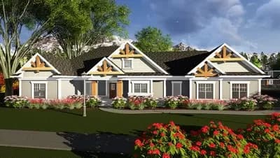 Craftsman Ranch House Plan
