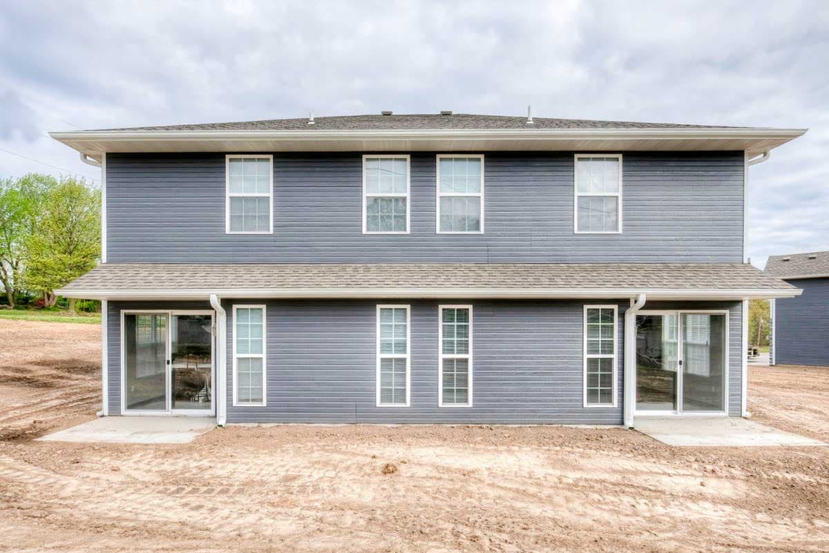 Plan 62658DJ: 3 Bed Craftsman Narrow Lot Duplex House Plan - Image #7 - Craftsman, New American