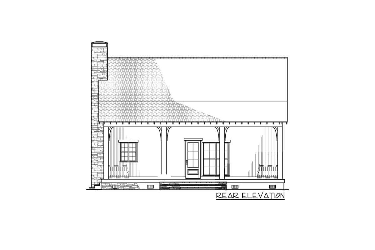 Plan 70537MK: Charming Rustic Bungalow House Plan with Split Bedrooms and Loft - Image #5 - Bungalow, Country, Mountain, Rustic, Vacation
