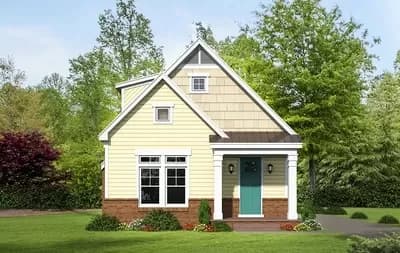 Narrow Lot Bungalow House Plan