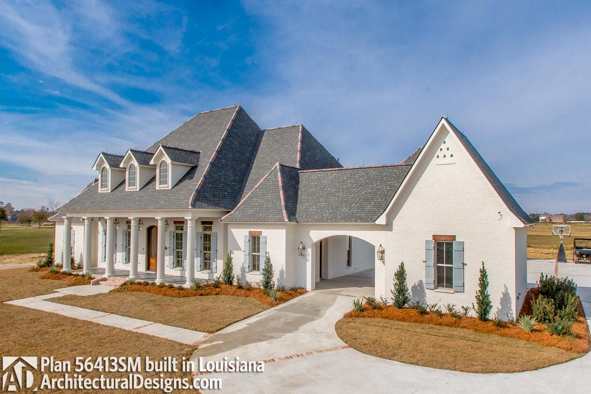 build gallery item - House Plan 56413SM comes to life in Louisiana