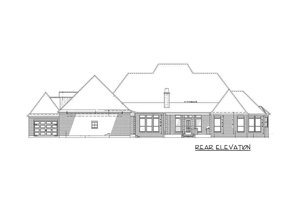 Plan 56413SM: Luxury Southern Home Plan with Boat Garage and Many Extras - 4443 Sq Ft - Image #7 - Acadian, Louisiana-Style, Southern