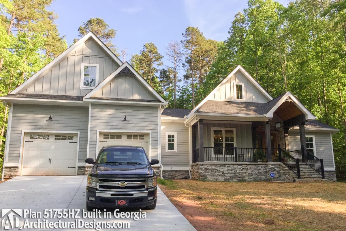 Plan 51755HZ: 3 Bed Contemporary Craftsman with Bonus Over Garage - 2073 Sq Ft - Image #15 - Country, Craftsman, New American, Southern, Traditional