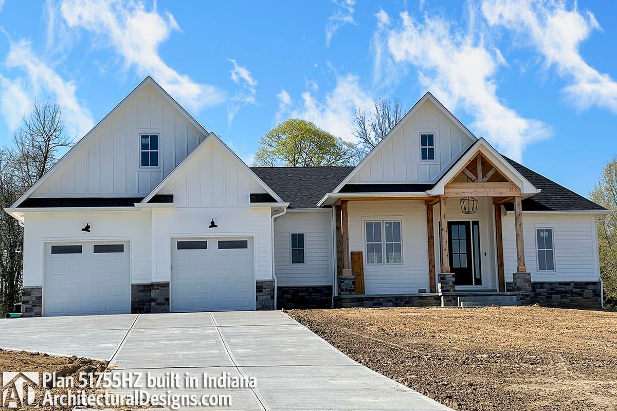 build gallery item - House Plan 51755HZ Comes to Life in Indiana, Again!