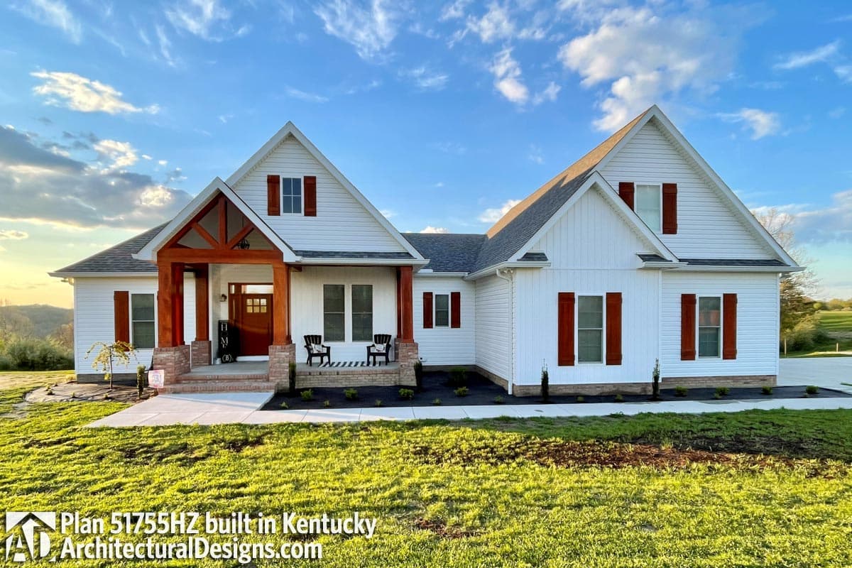 build gallery item - House Plan 51755HZ Comes to Life in Kentucky