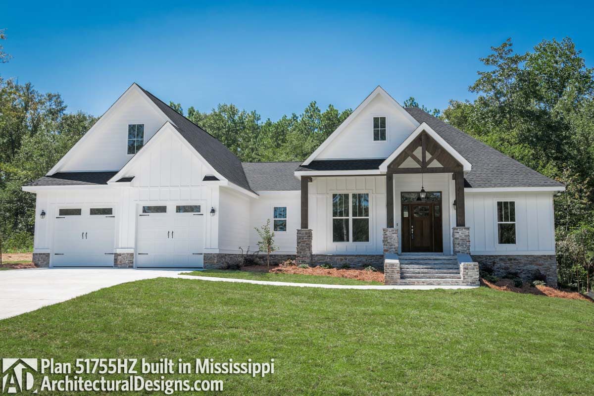 build gallery item - House Plan 51755HZ comes to life in Mississippi, Again!
