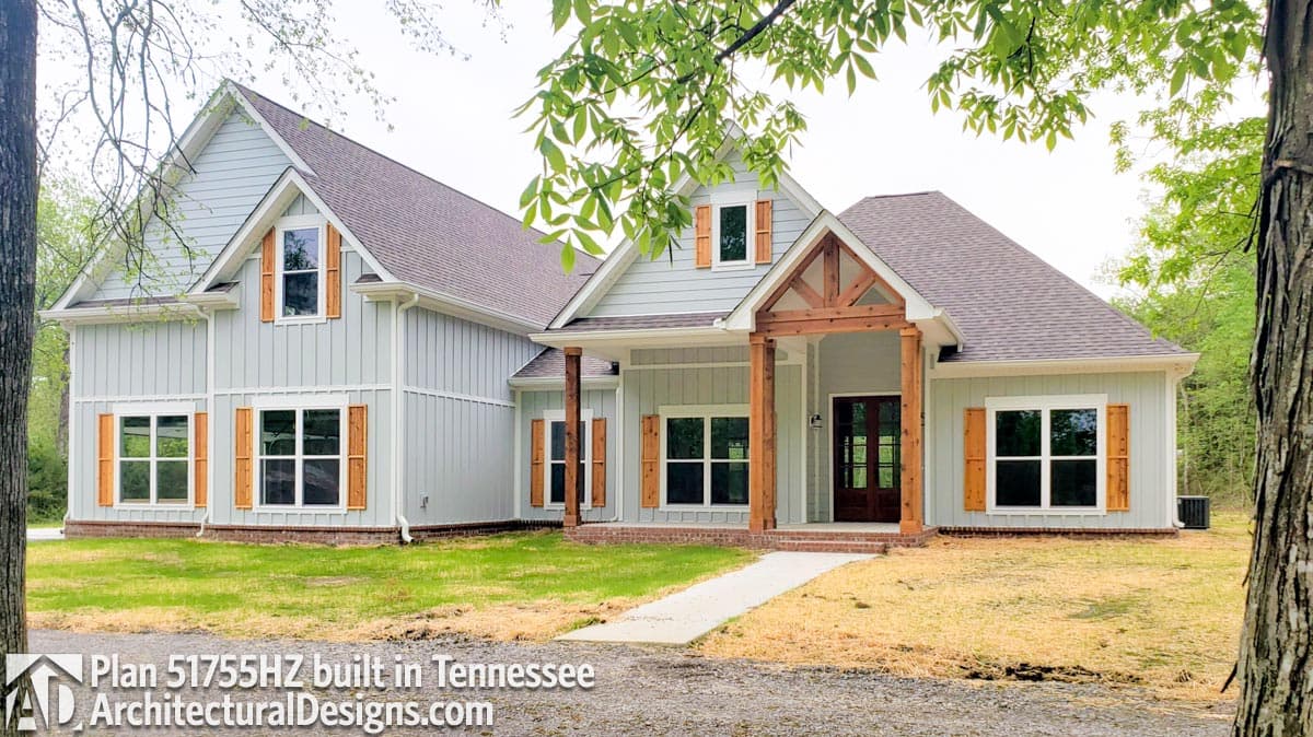 build gallery item - House Plan 51755HZ Comes to life in Tennessee