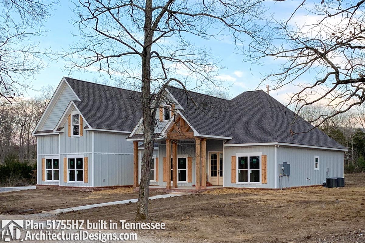 Plan 51755HZ: 3 Bed Contemporary Craftsman with Bonus Over Garage - 2073 Sq Ft - Image #22 - Country, Craftsman, New American, Southern, Traditional