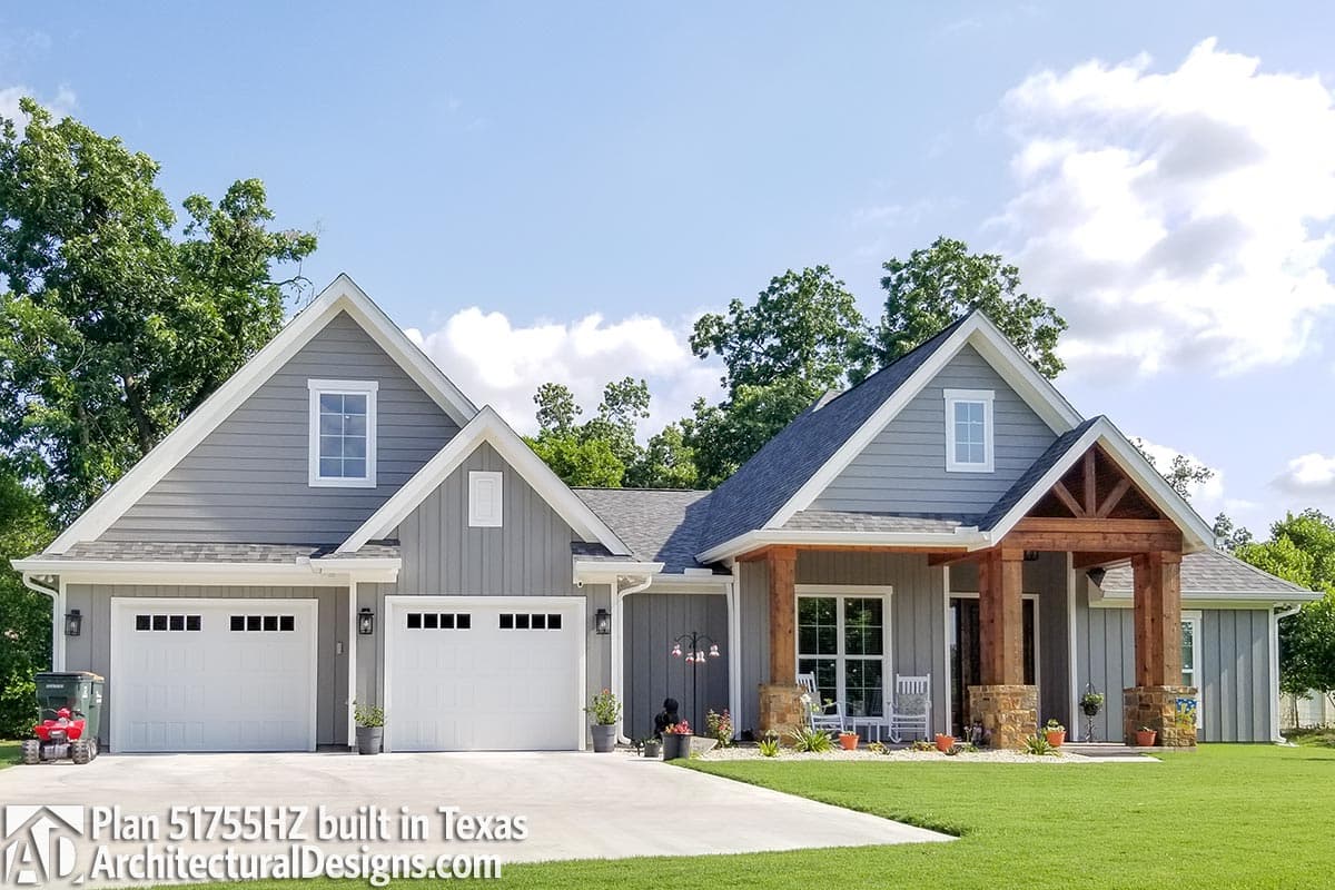 build gallery item - House Plan 51755HZ comes to life in Texas