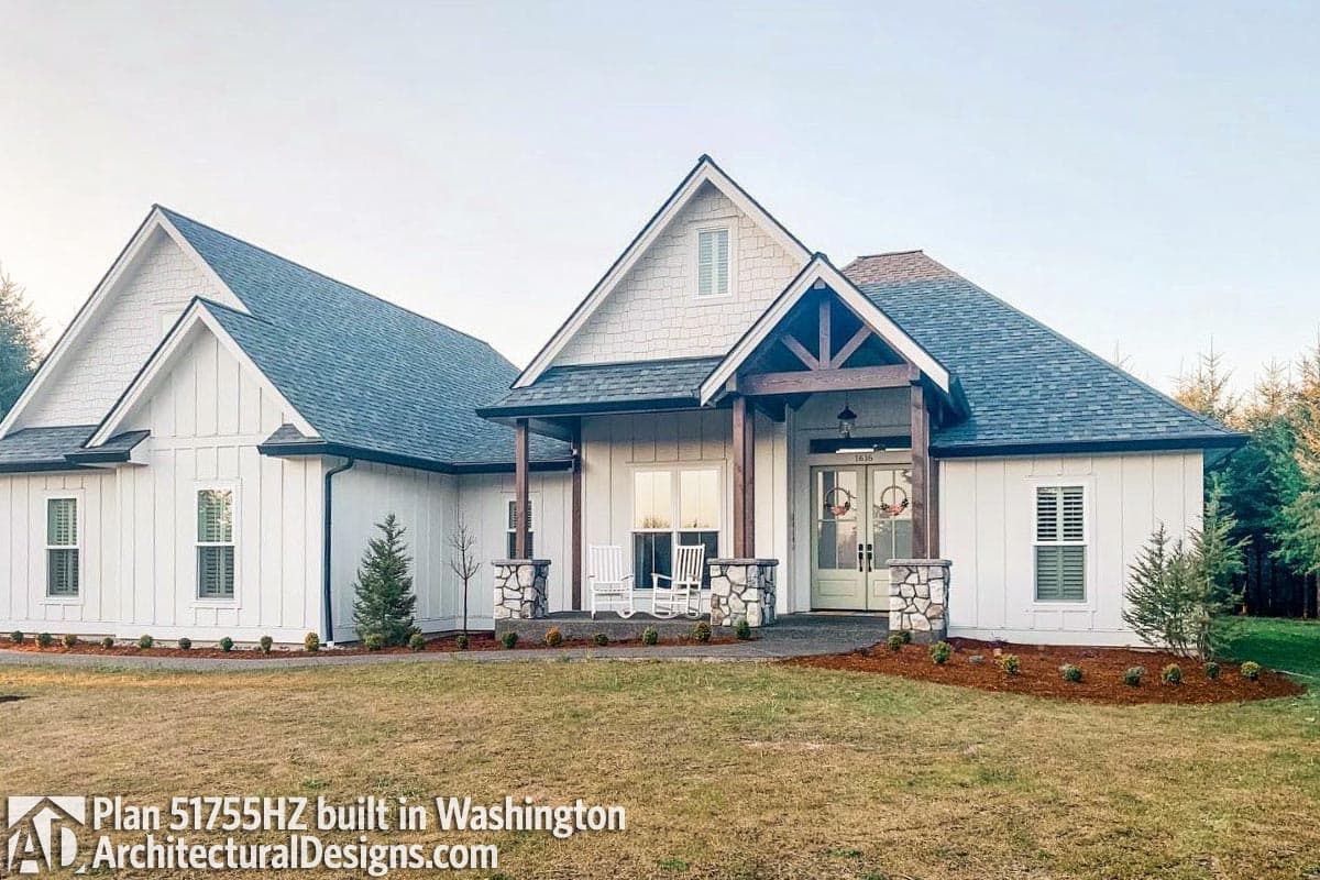 Plan 51755HZ: 3 Bed Contemporary Craftsman with Bonus Over Garage - 2073 Sq Ft - Image #19 - Country, Craftsman, New American, Southern, Traditional