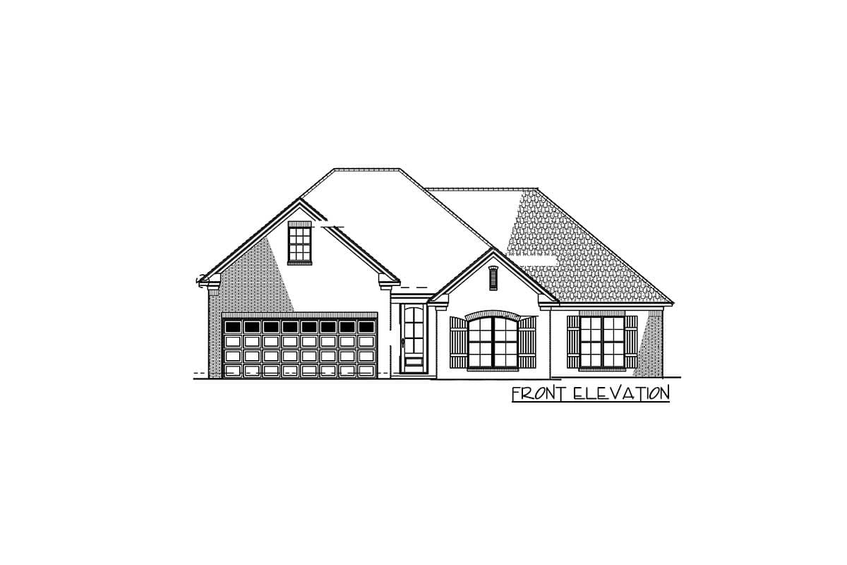 Plan 70539MK: 3 Bed Southern Traditonal House Plan With Bonus Over Garage - Image #7 - Traditional