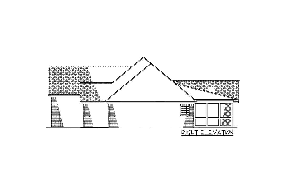 Plan 70539MK: 3 Bed Southern Traditonal House Plan With Bonus Over Garage - Image #10 - Traditional