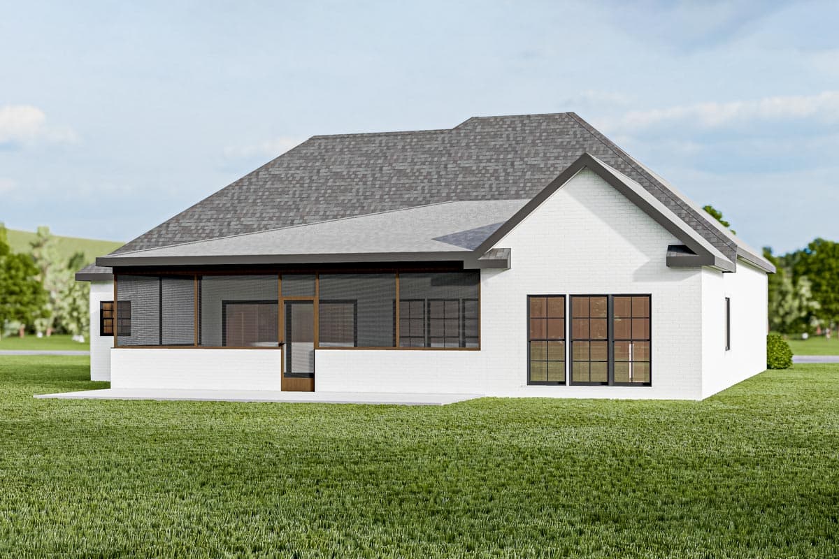 Plan 70539MK: 3 Bed Southern Traditonal House Plan With Bonus Over Garage - Image #4 - Traditional