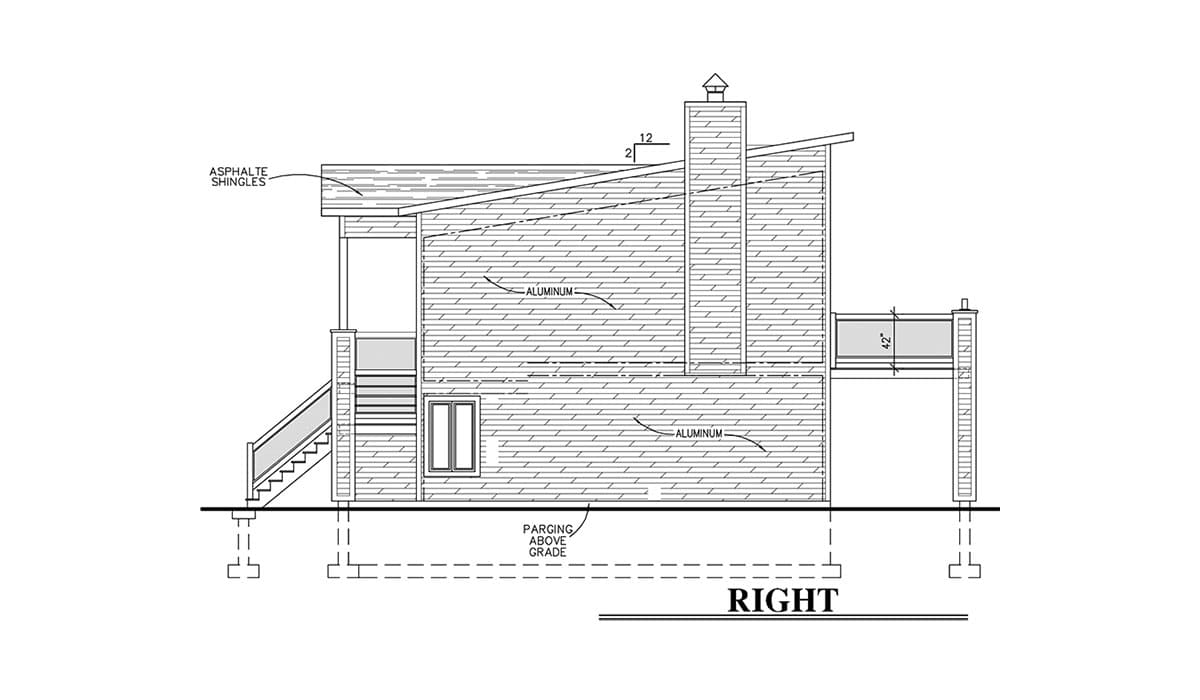 Plan 90282PD: Contemporary House Plan with Wrap-Around Balcony - Image #4 - Contemporary, Mid Century Modern, Modern, Mountain, Northwest