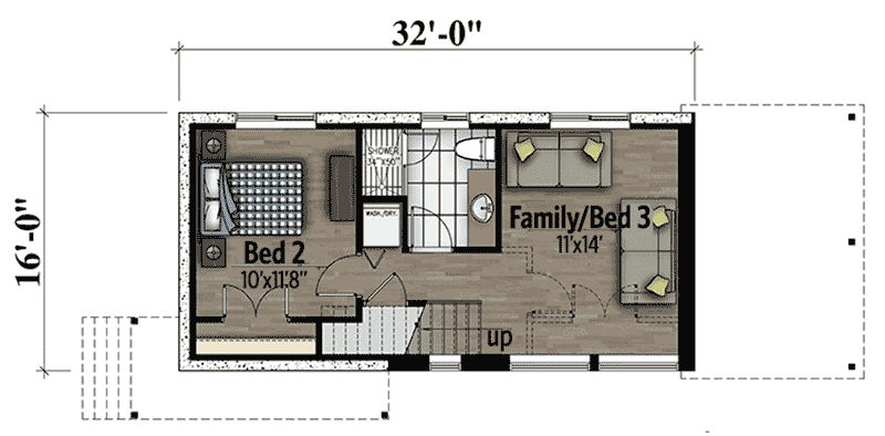 Plan 90284PD: Modern Home Plan with Optional Lower Level - Floor Plan - Lower Level - Mid Century Modern, Modern, Northwest, Vacation