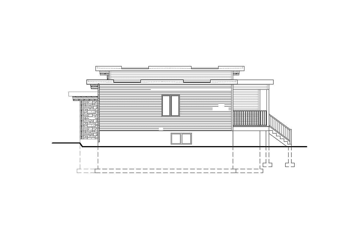 Plan 90286PD: Attractive Modern House Plan - 1282 Sq Ft - Image #5 - Contemporary, Mid Century Modern, Modern