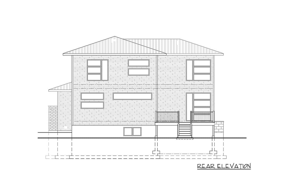 Plan 90292PD: Visually Appealing Modern House Plan - Image #4 - Modern, Northwest