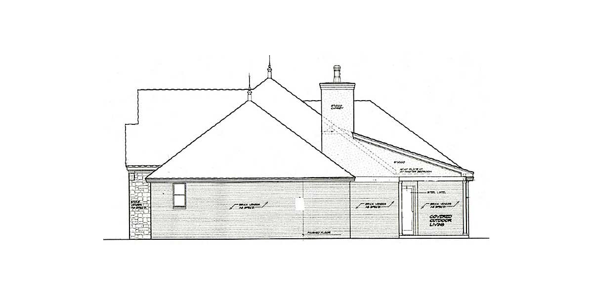 Plan 48532FM: French Country Cottage with Outdoor living - Image #4 - Cottage, European, French Country