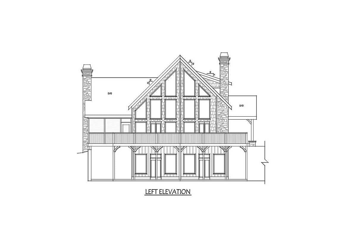Plan 92378MX:  Mountain Cottage with Vaulted Interior - Image #10 - Cabin, Contemporary, Cottage, Mountain, Rustic, Vacation
