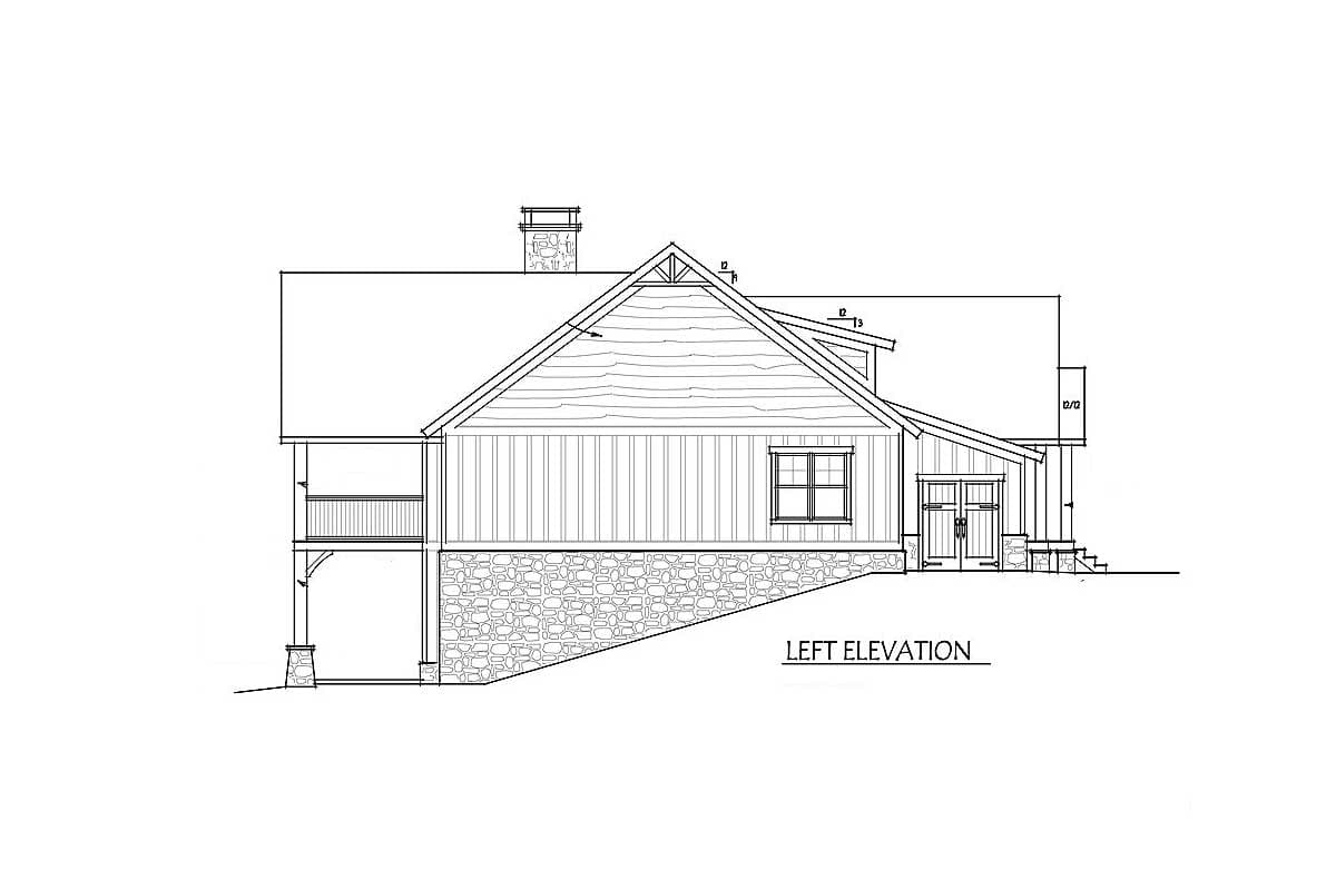 Plan 92379MX: 3 Bed Cottage Escape With Vaulted Ceilings - 2533 Sq Ft - Image #16 - Cabin, Cottage, Country, Mountain, Rustic, Vacation