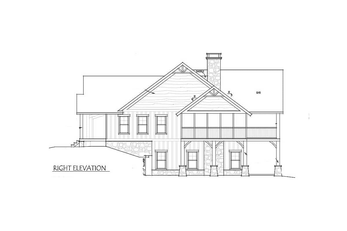 Plan 92379MX: 3 Bed Cottage Escape With Vaulted Ceilings - 2533 Sq Ft - Image #18 - Cabin, Cottage, Country, Mountain, Rustic, Vacation