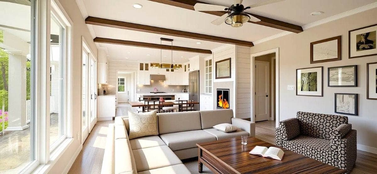 Plan 28909JJ: Country Farmhouse Home Plan with Office and Upstairs Game Room - 2653 Sq Ft - Image #4 - Cottage, Country, Farmhouse, Modern Farmhouse, Southern, Traditional, Vacation