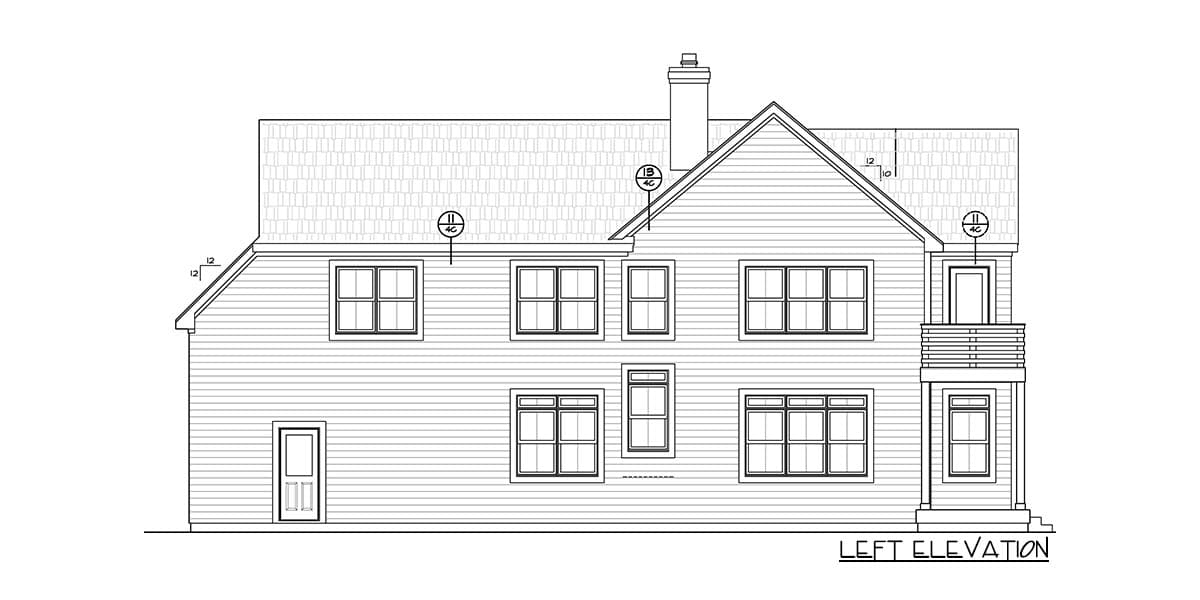 Plan 42400DB: Expandable House Plan with Alley-Entry Garage and Deck over Entry - Image #37 - Mid Century Modern, Modern, Northwest, Traditional