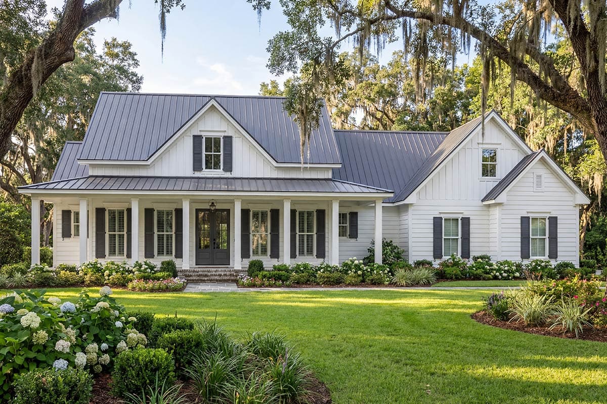 Plan 51758HZ: Three Bed Farmhouse with Optional Bonus Room  - Image #9 - Country, Farmhouse, Modern Farmhouse