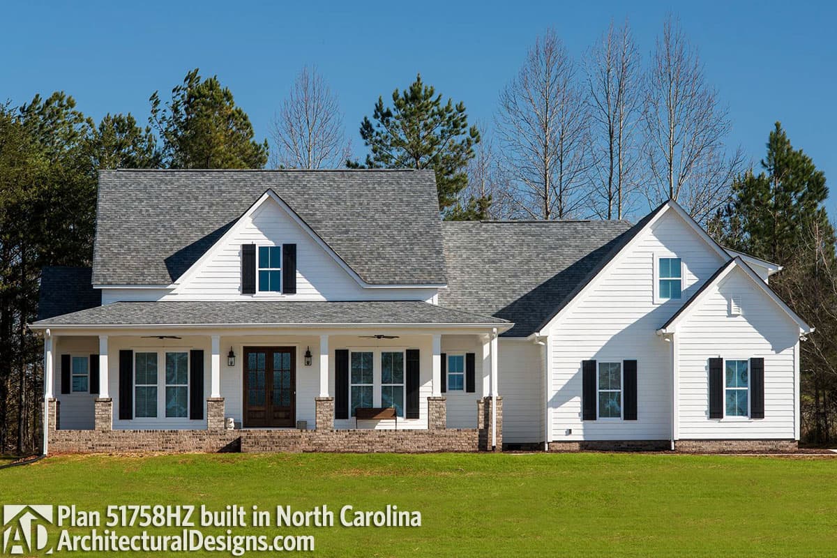 build gallery item - House Plan 51758HZ  comes to life in North Carolina