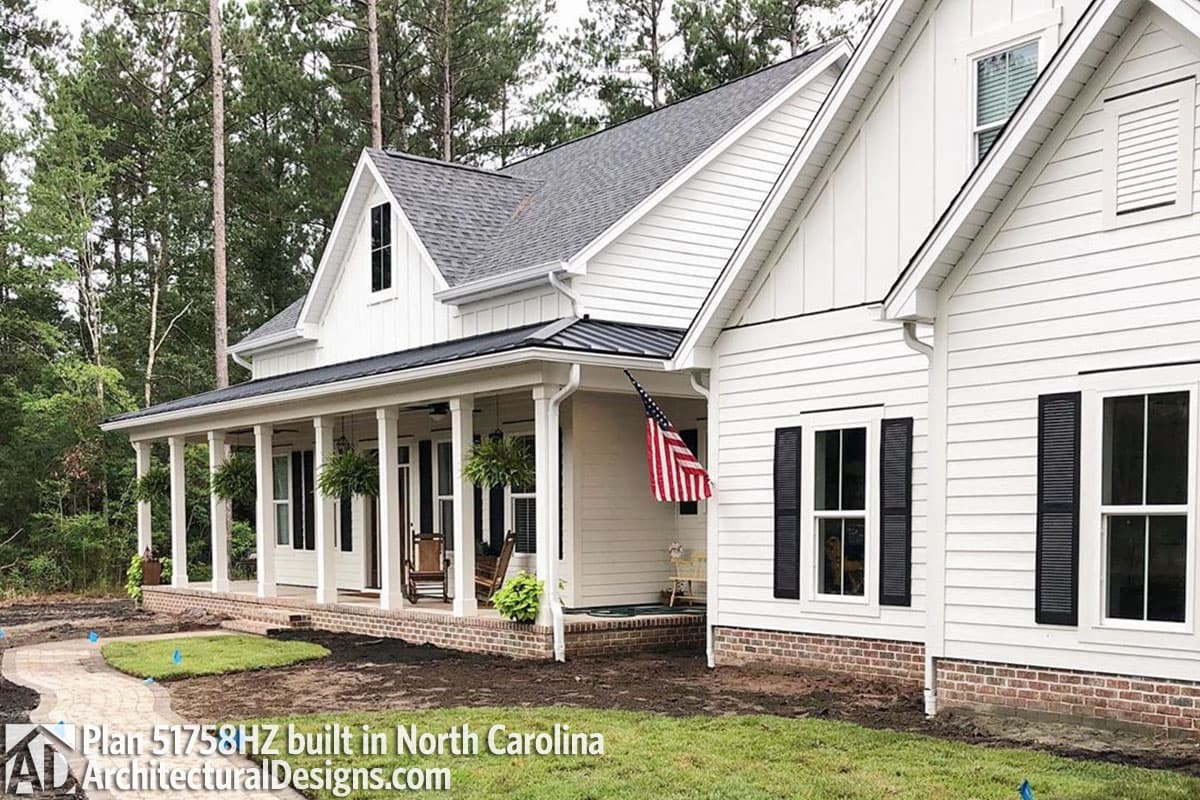 Plan 51758HZ: Three Bed Farmhouse with Optional Bonus Room  - Image #17 - Country, Farmhouse, Modern Farmhouse